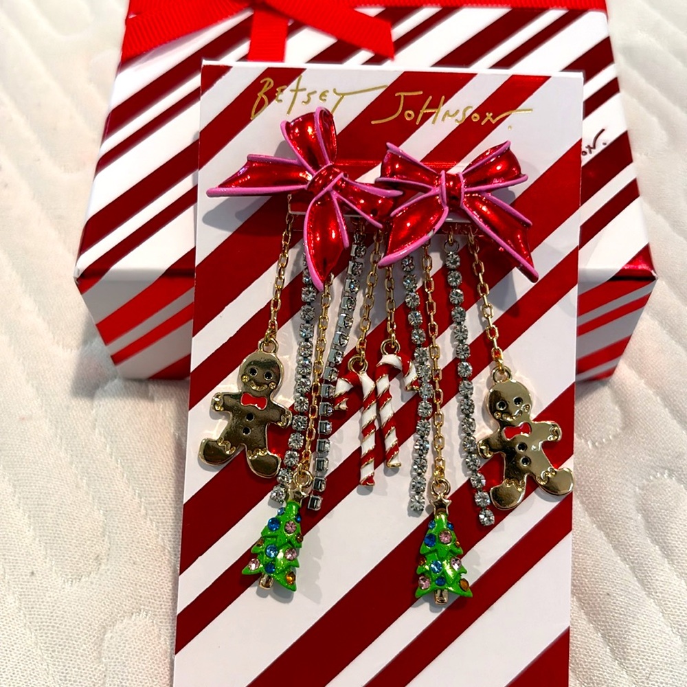 Betsy Johnson Holiday Earrings